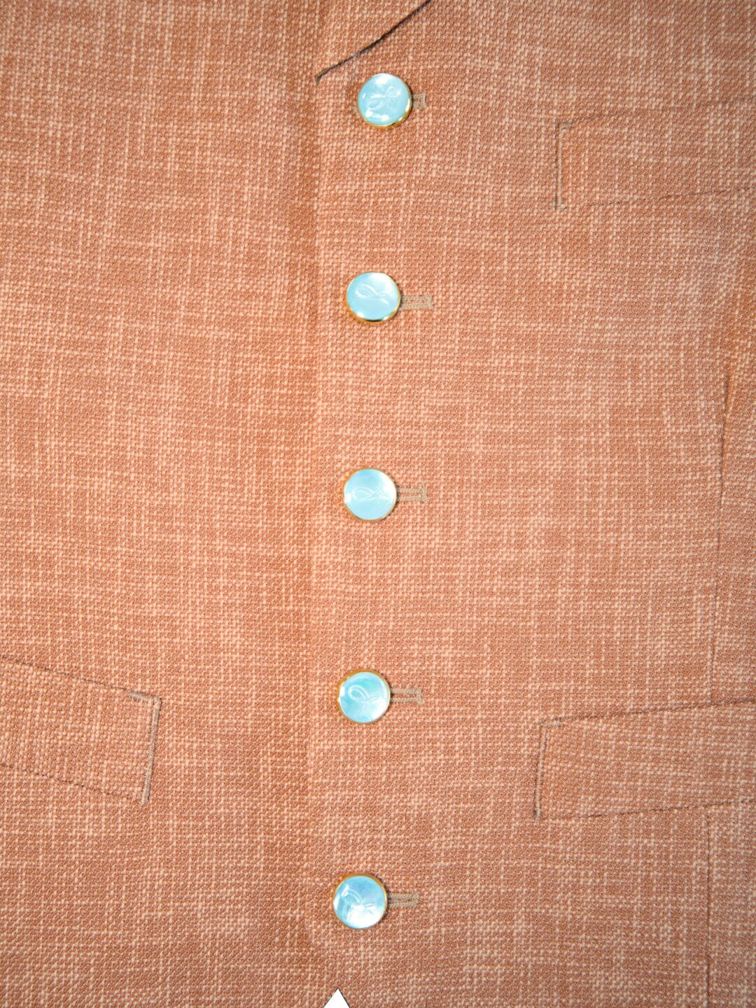Copper Lino Tweed Ciottoli Waistcoat-4