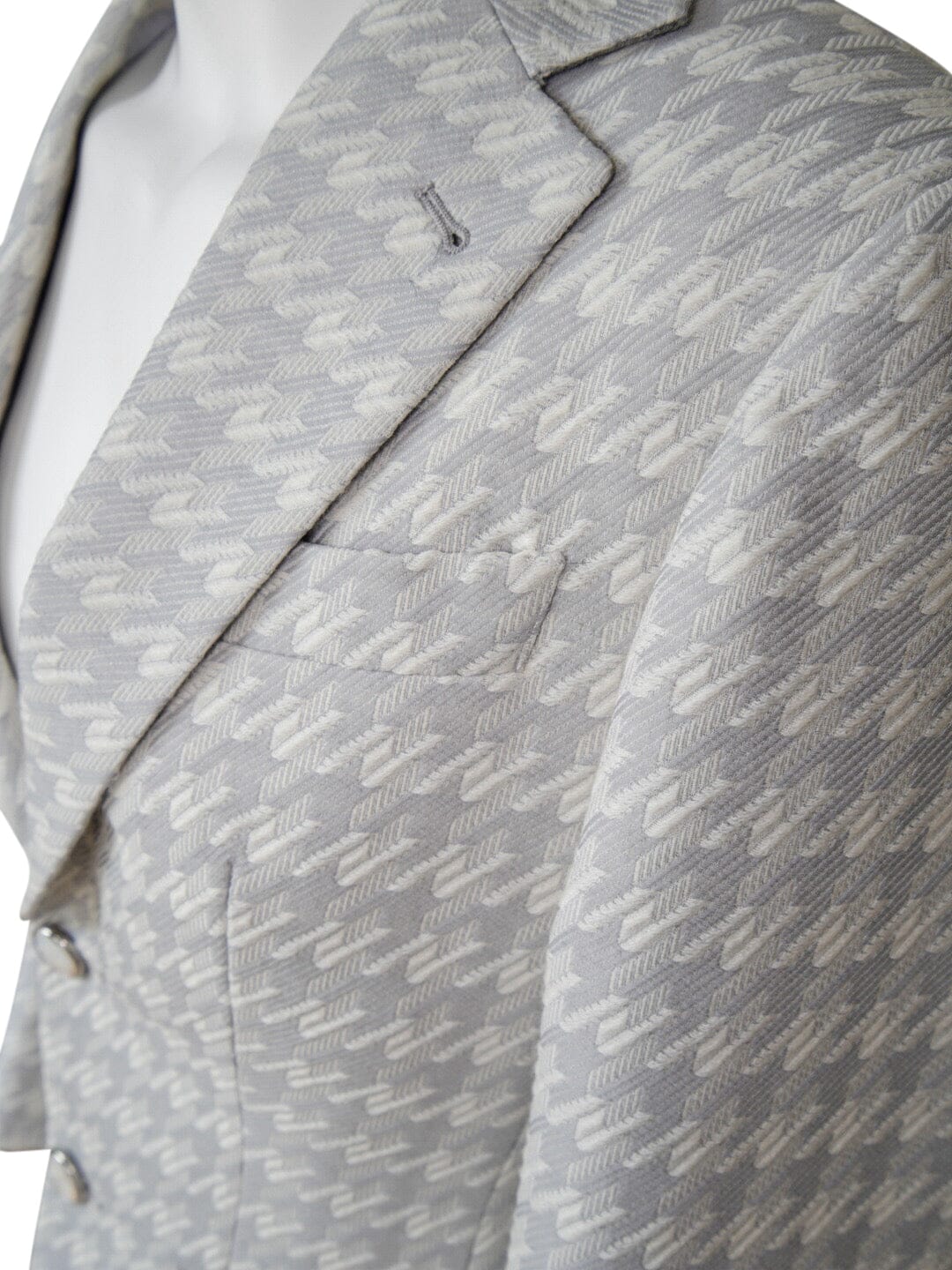 Oyster Grigio Houndstooth Jacket-6
