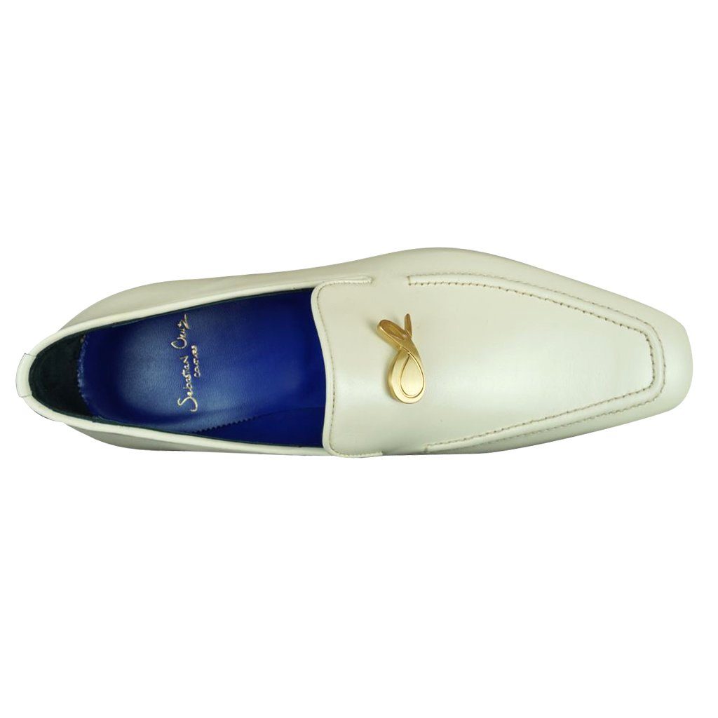Classica Mascarpone With Yellow Gold Gold Hardware Leather Loafers @ The Vault-6
