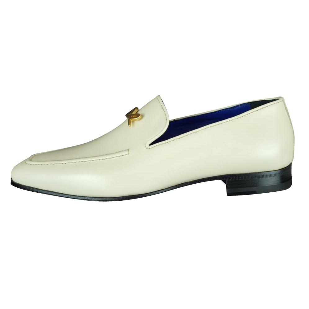 Classica Mascarpone With Yellow Gold Gold Hardware Leather Loafers-5