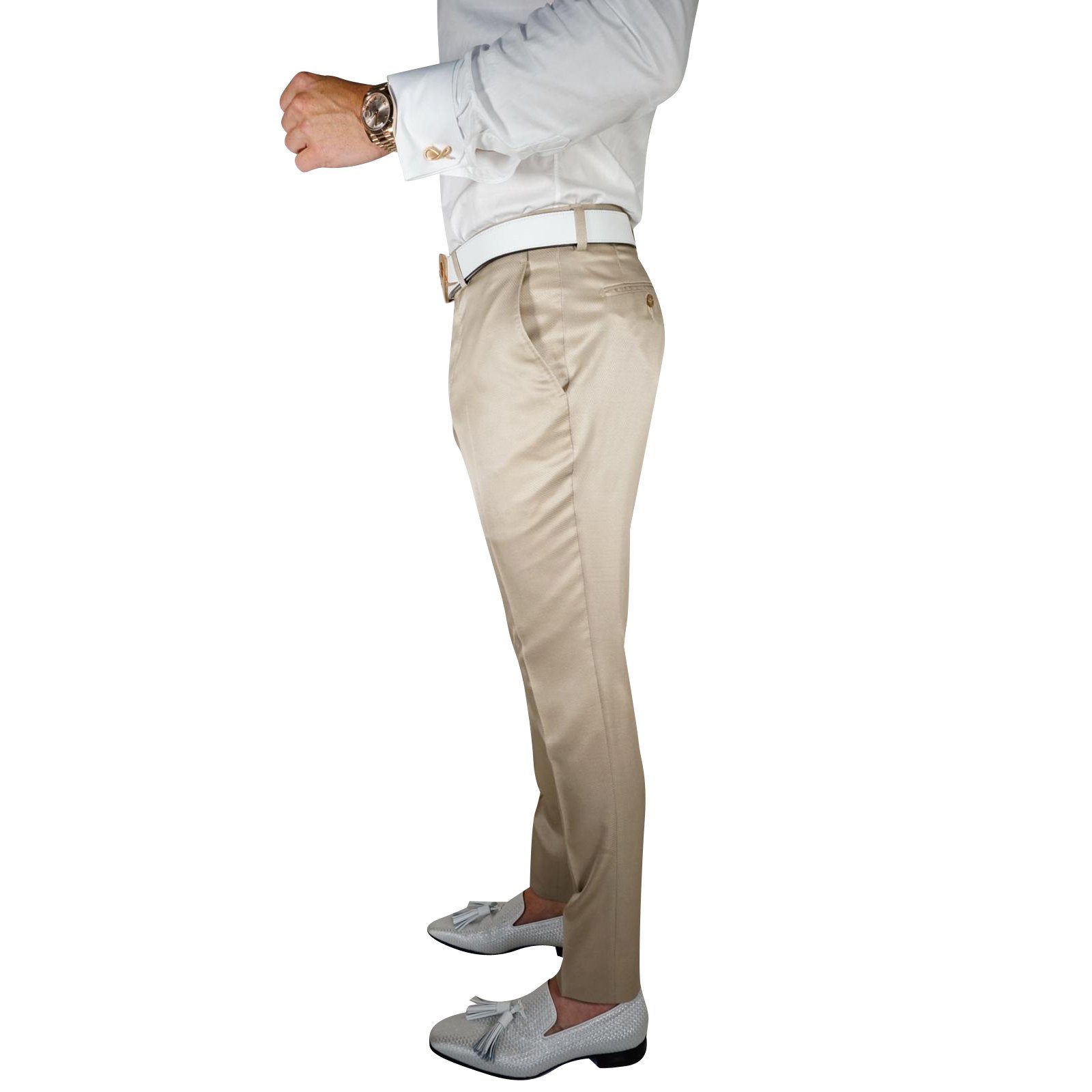 Champagne Oro Lucentezza Trousers @ The Vault-4
