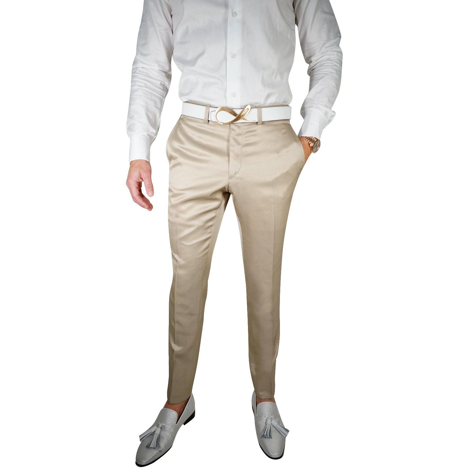 Champagne Oro Lucentezza Trousers @ The Vault-3