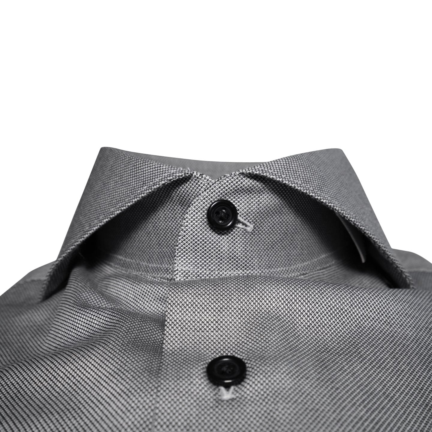 Grey Birdseye Dress Shirt-4