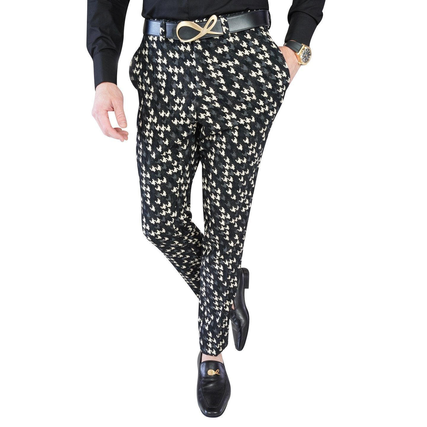 Houndstooth Lusso Trousers @ The Vault