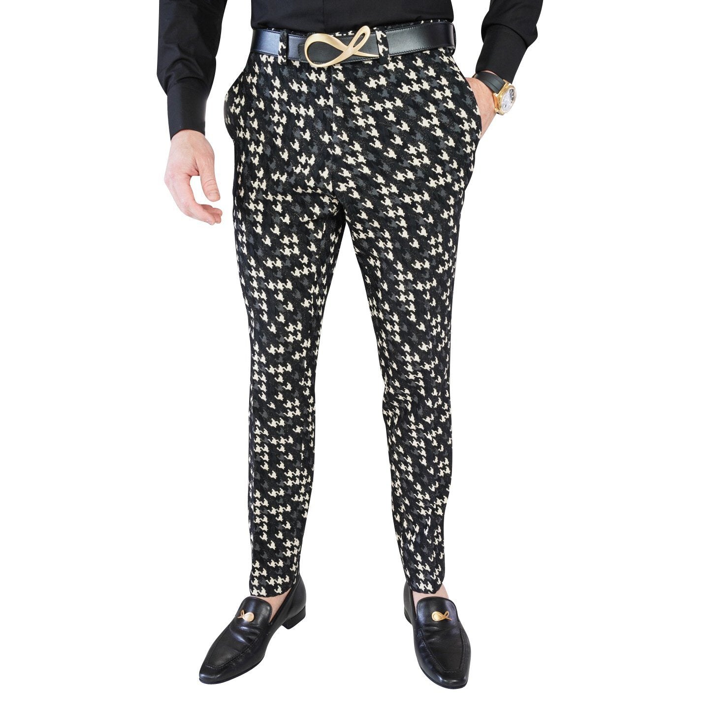 Houndstooth Lusso Trousers @ The Vault-3