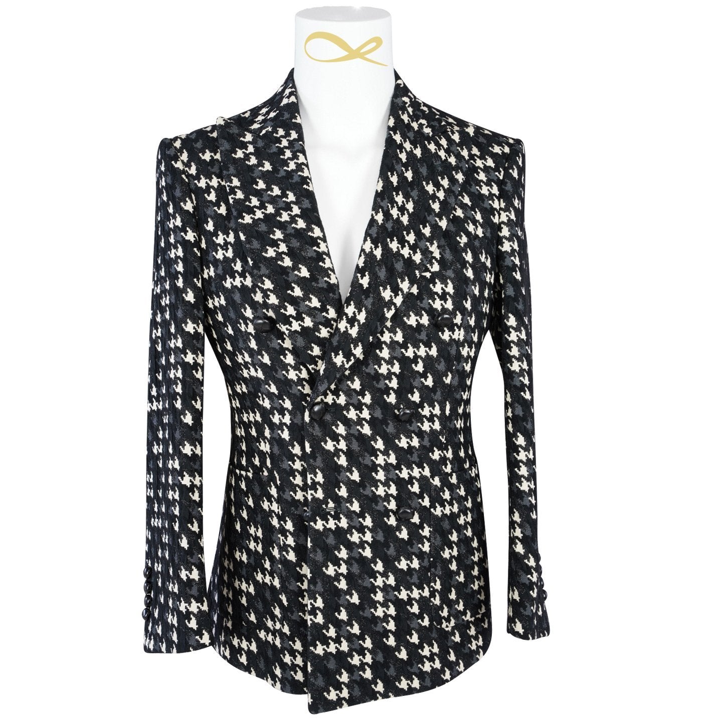 Houndstooth Lusso Double Breasted Jacket-4