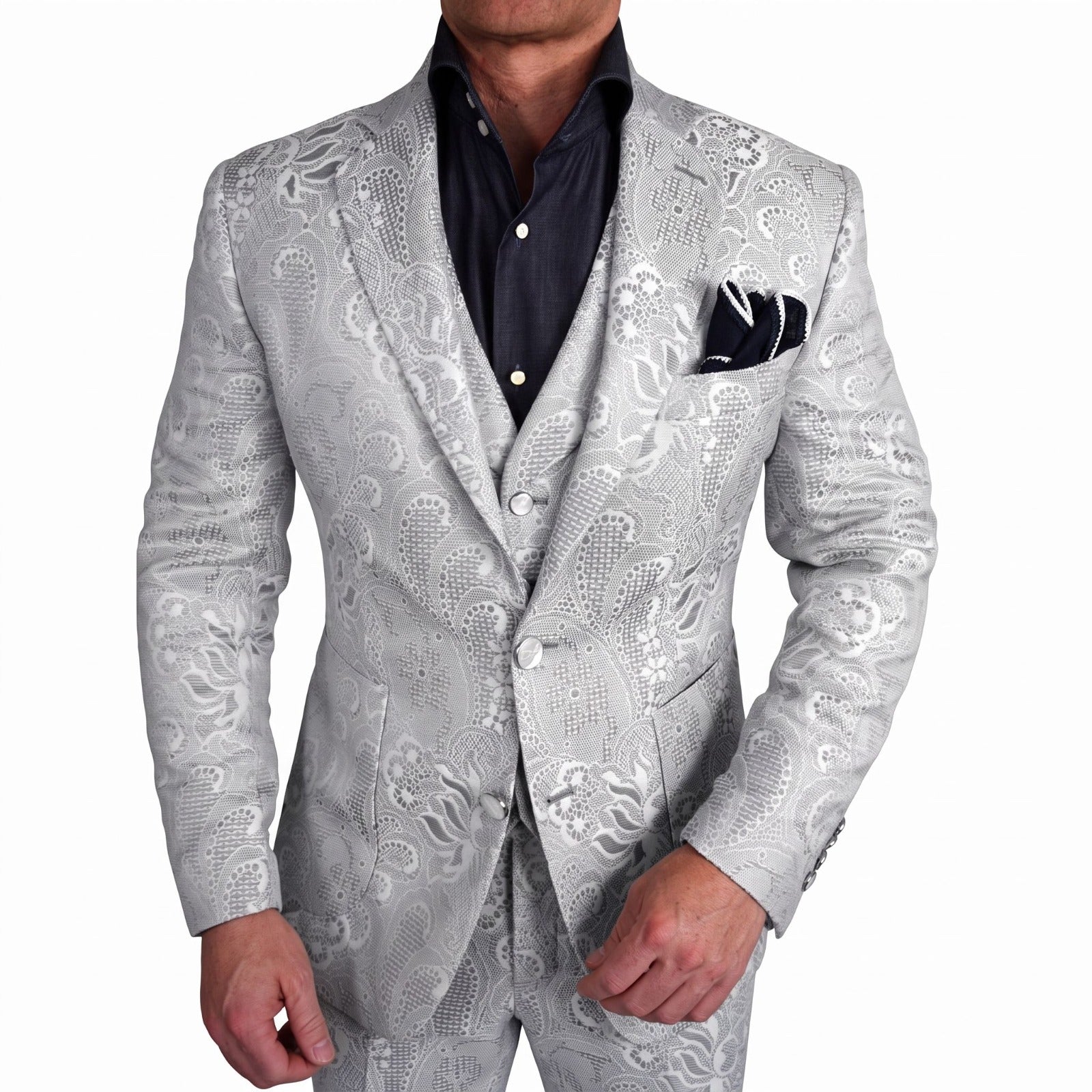 Grigio Damask Jacket