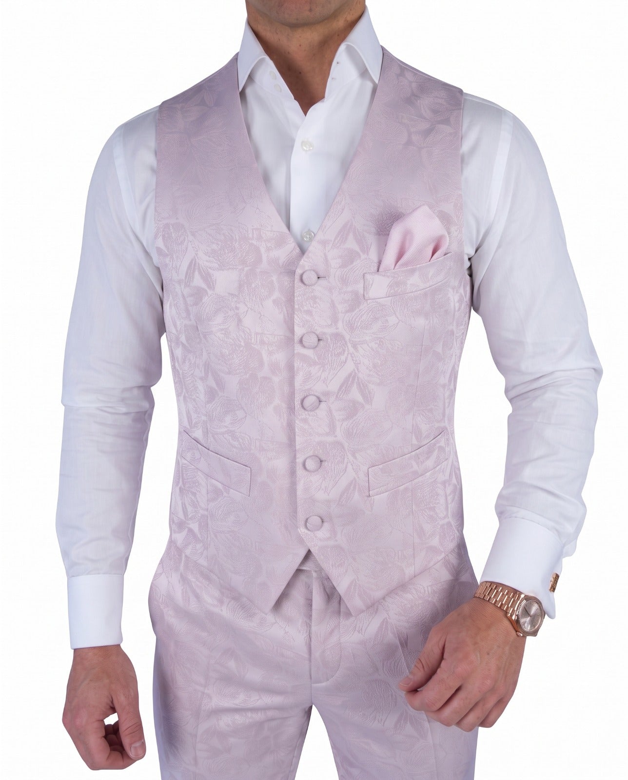 Pink Principe Naked Ciottoli Waistcoat-1
