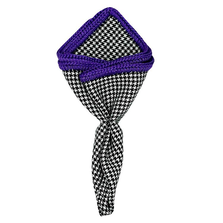 Houndstooth Cachemire Signature Border