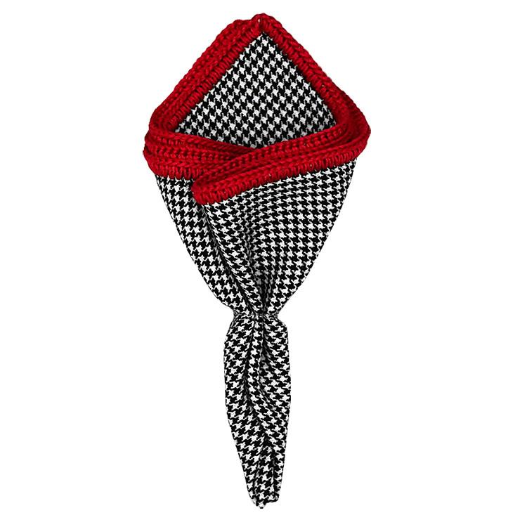 Houndstooth Cachemire Signature Border