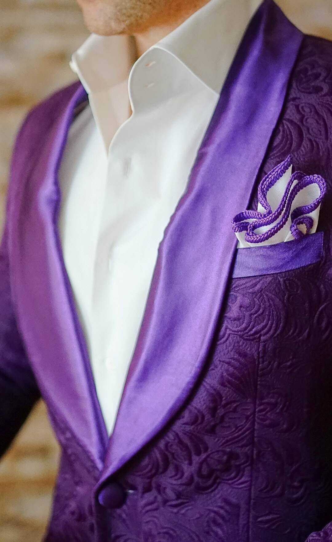 S by Sebastian Midnight Plum Paisley Dinner Jacket-4
