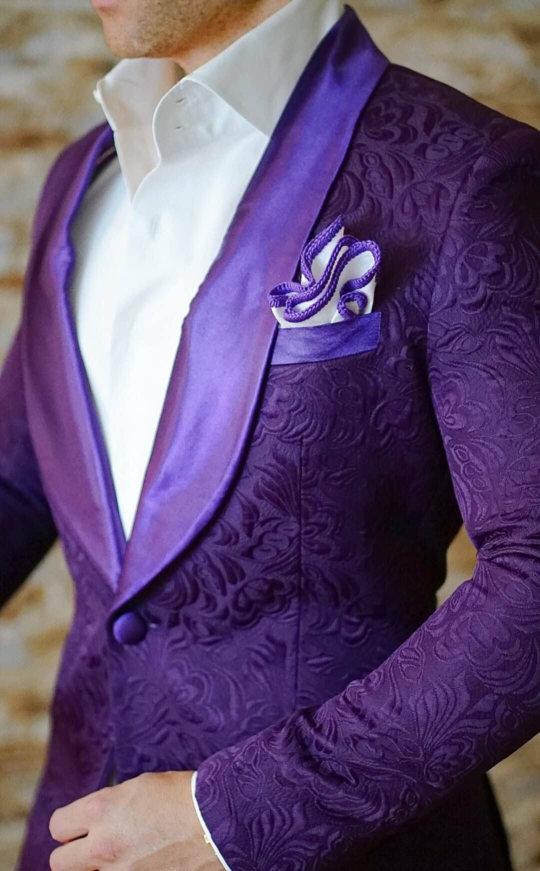 S by Sebastian Midnight Plum Paisley Dinner Jacket-5