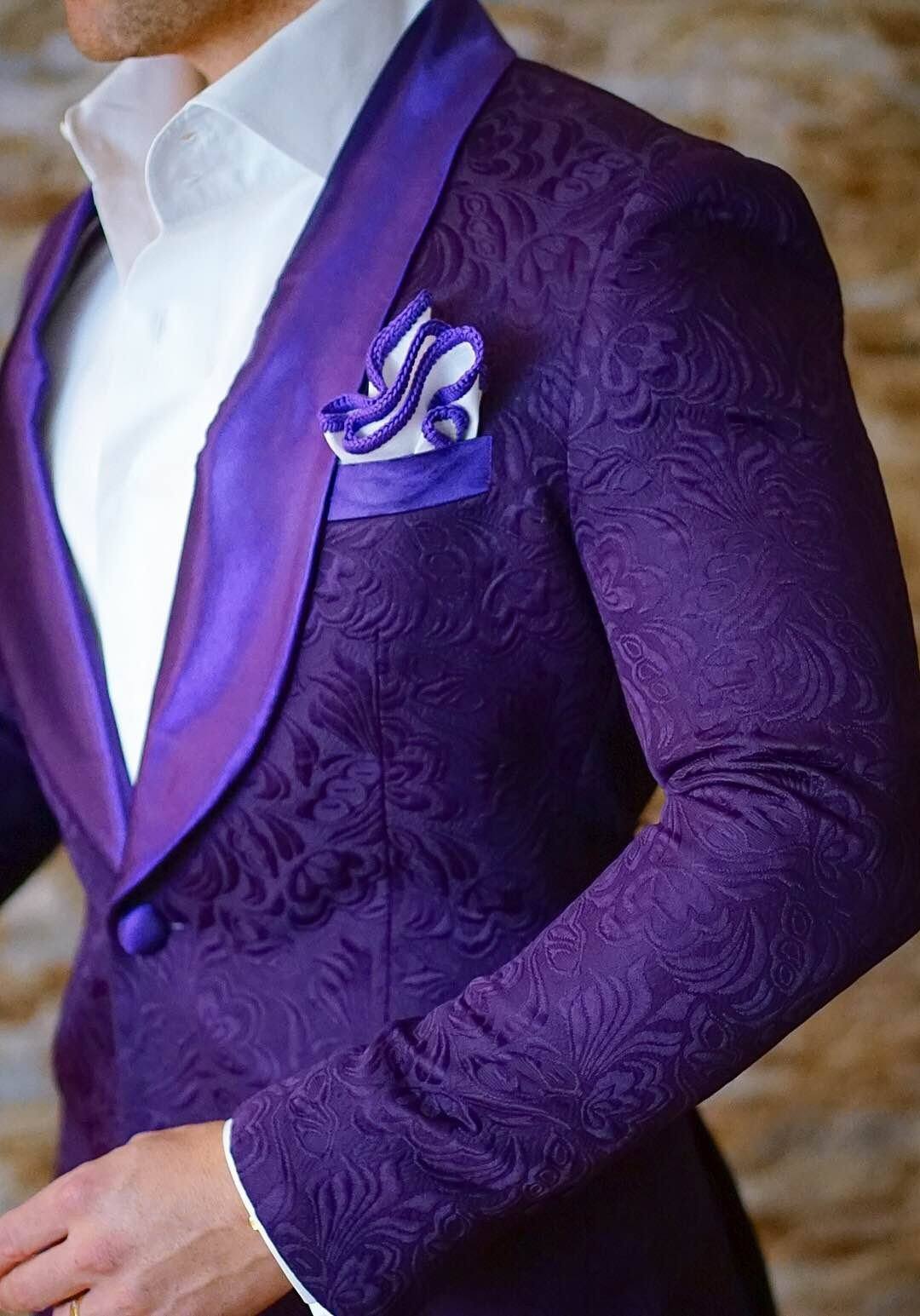 S by Sebastian Midnight Plum Paisley Dinner Jacket-6