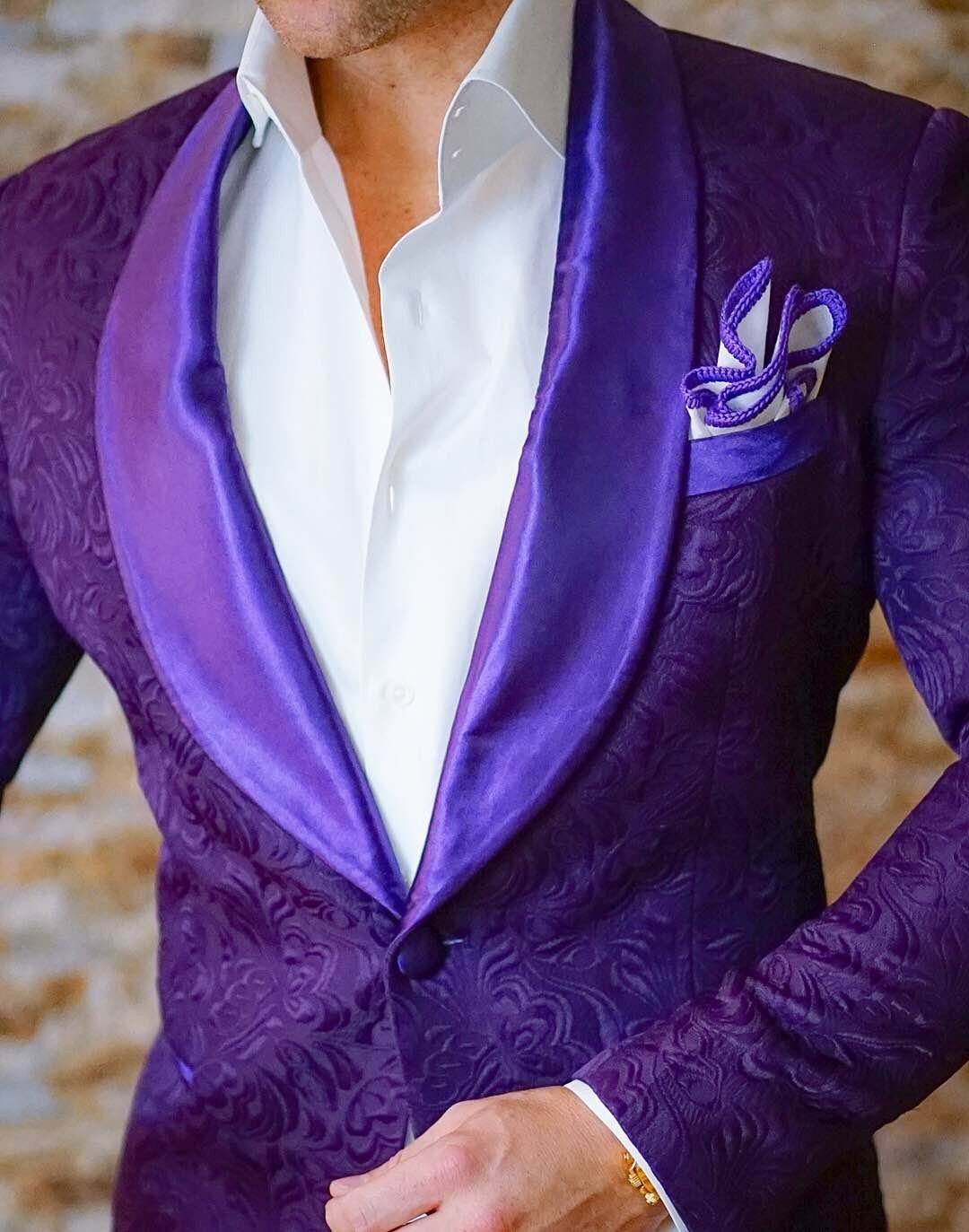 S by Sebastian Midnight Plum Paisley Dinner Jacket-3