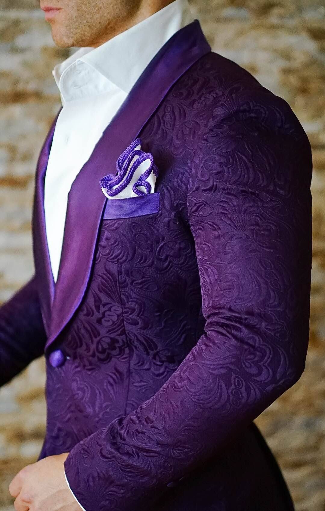 S by Sebastian Midnight Plum Paisley Dinner Jacket-7