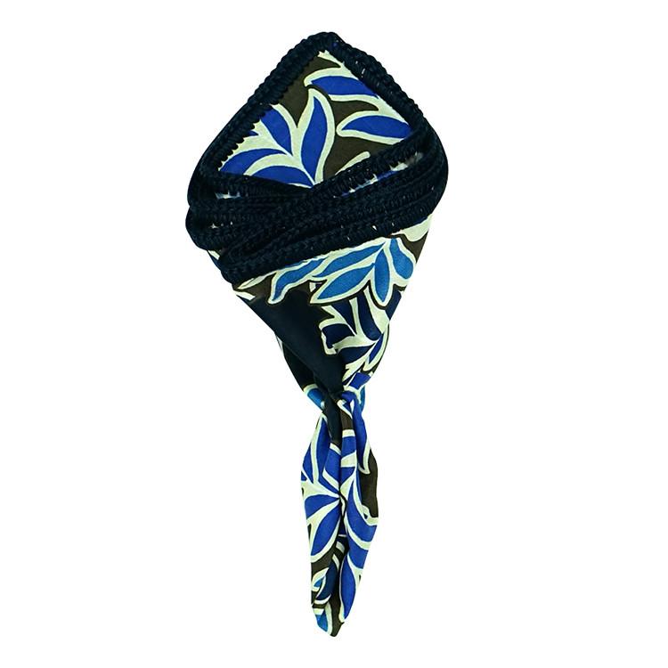 Palm Azzurri with Navy Blue Signature Border-1
