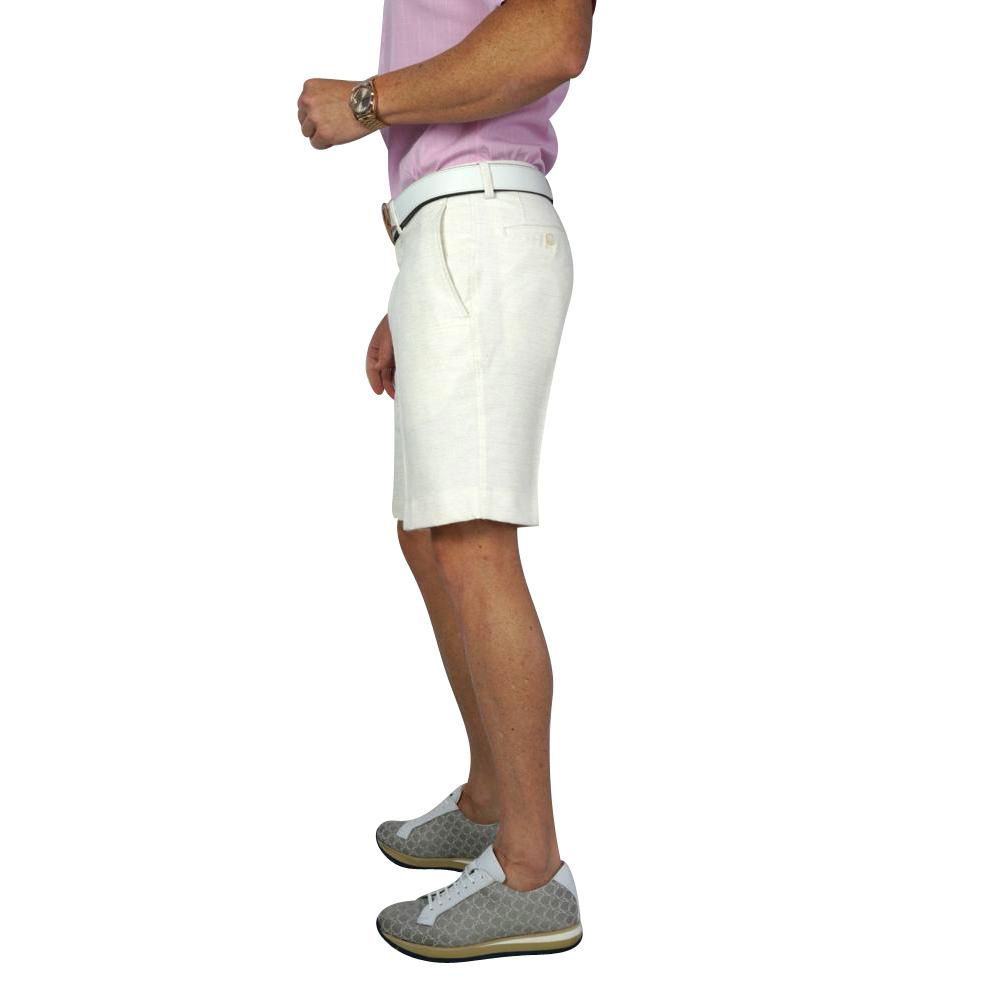 Latte Lino Tweed Shorts-5