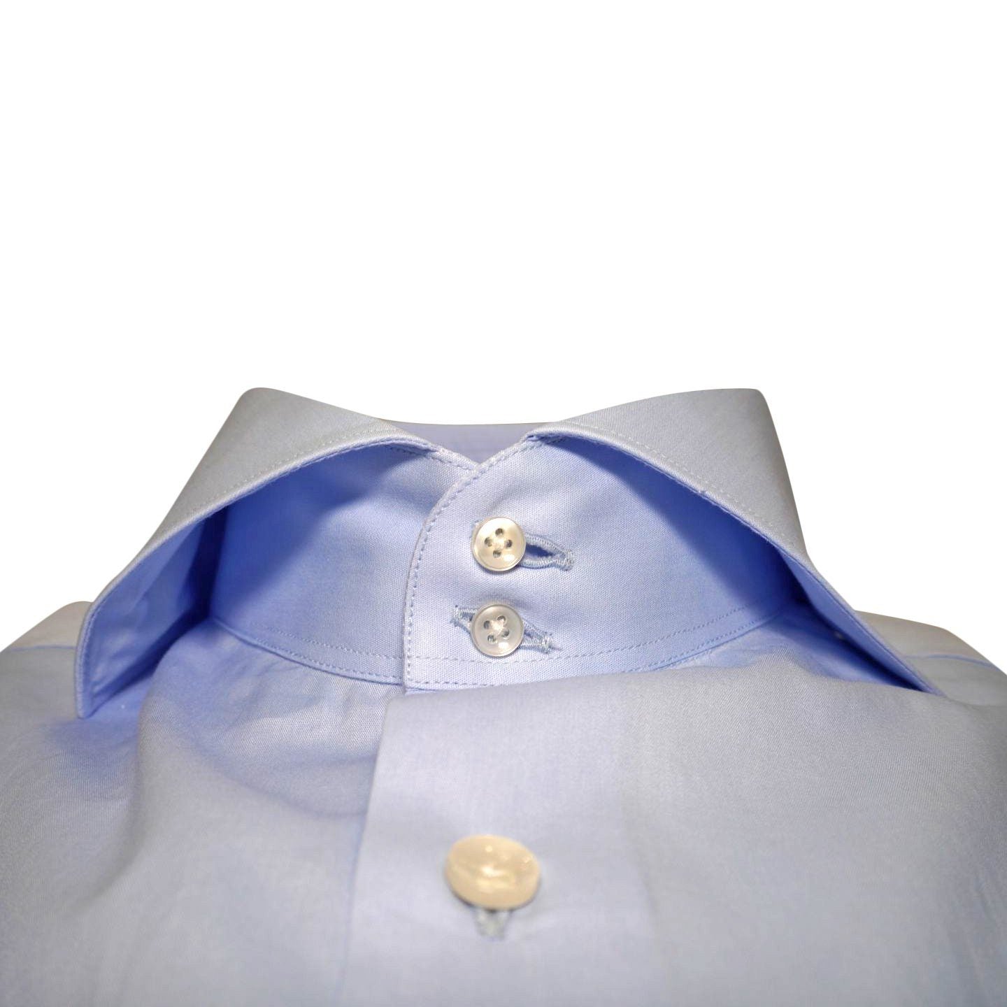 Sky Blue Twill Dress Shirt-4