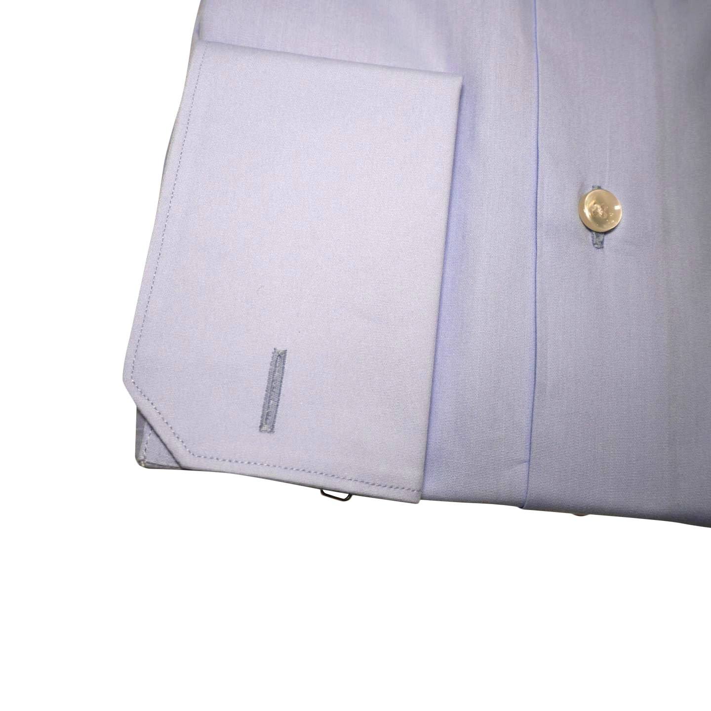 Sky Blue Twill Dress Shirt-5