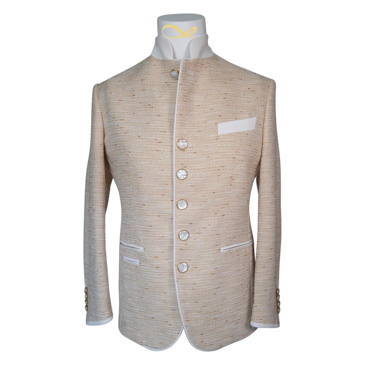 Golden Fieno Tweed Mandani Jacket-5