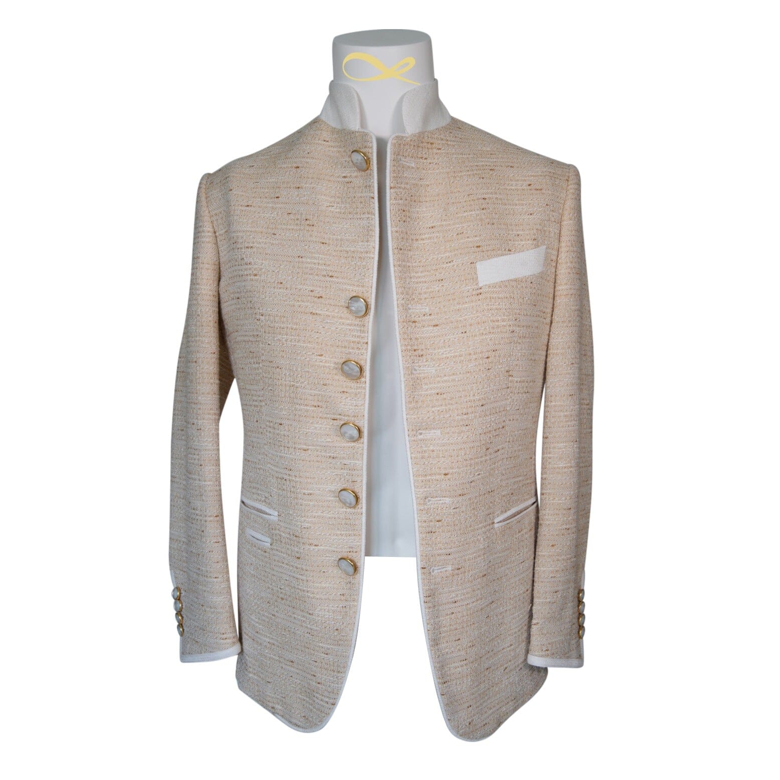 Golden Fieno Tweed Mandani Jacket-4