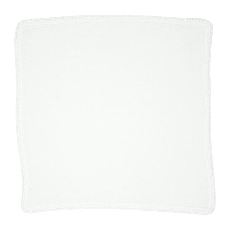 White Nieve With White Snow Flake Signature Border