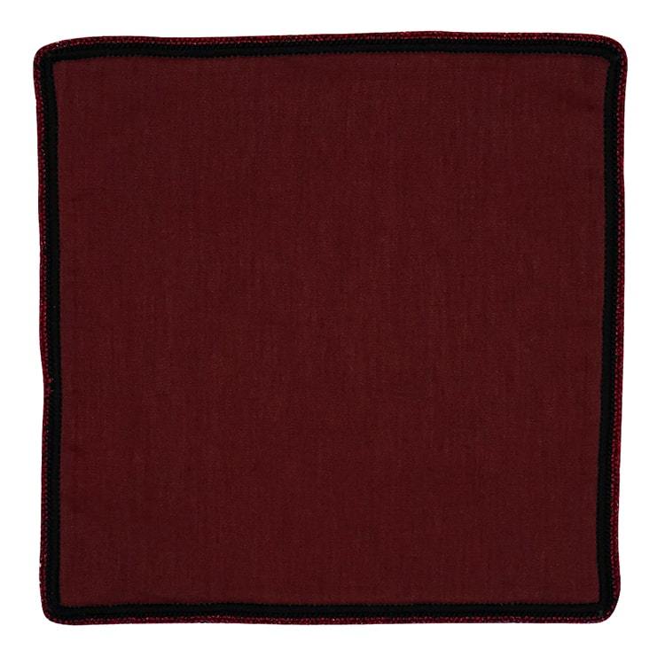 Royal Cremisi with Black and Burgundy Flake Signature Borders-2
