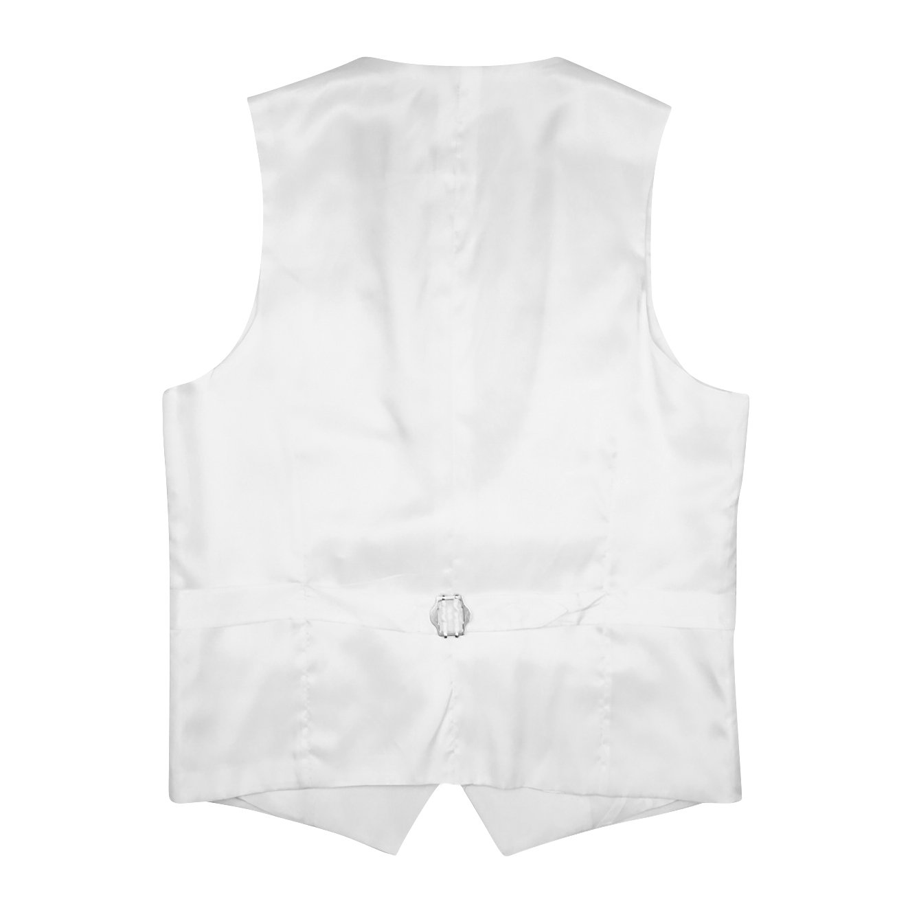 White Double Breasted Waistcoat-4