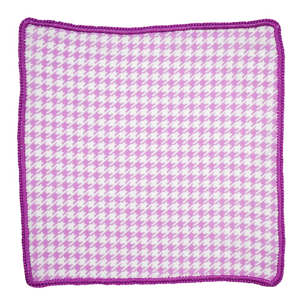 Orchid Houndstooth with Violet Signature Border-2