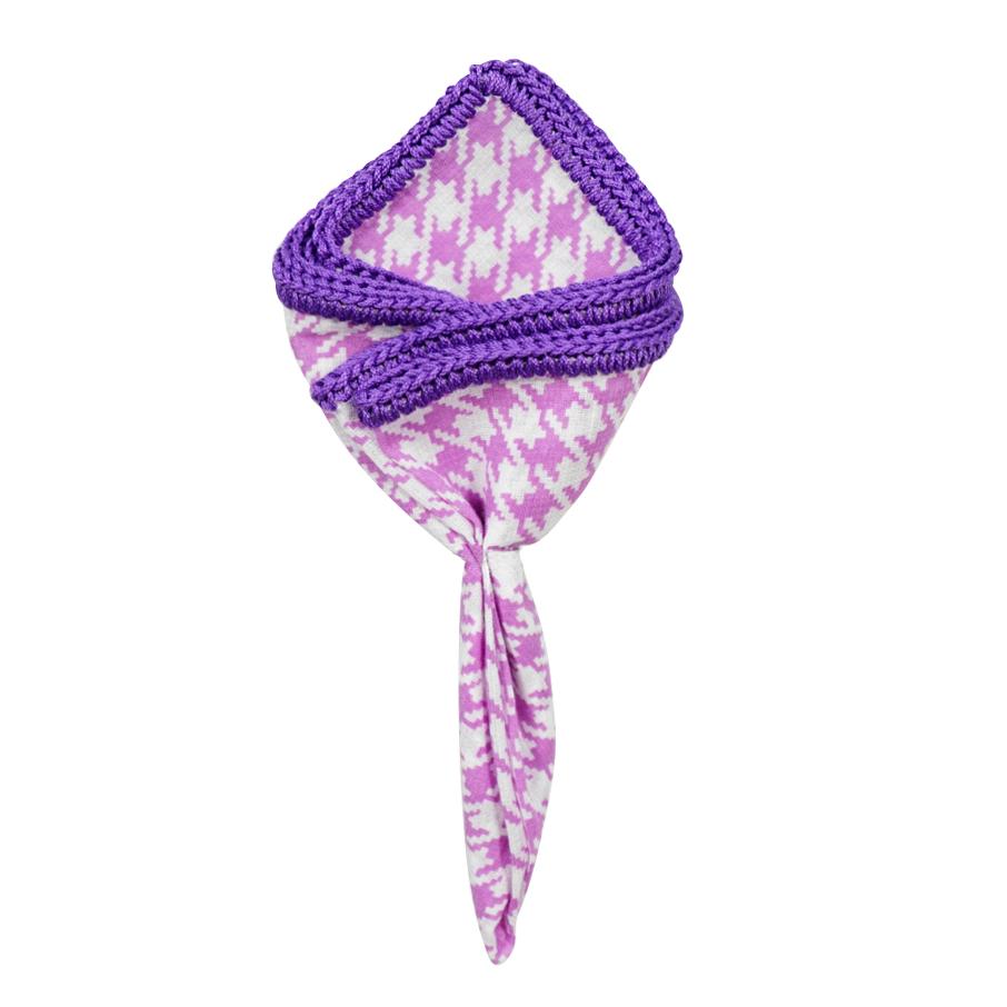 Orchid Houndstooth with Purple Signature Border-1
