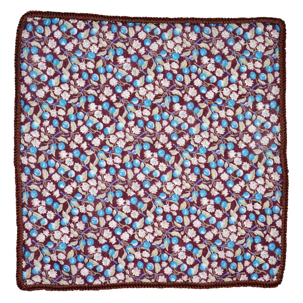 Mirtillo Blossom with Brown Signature Border-2