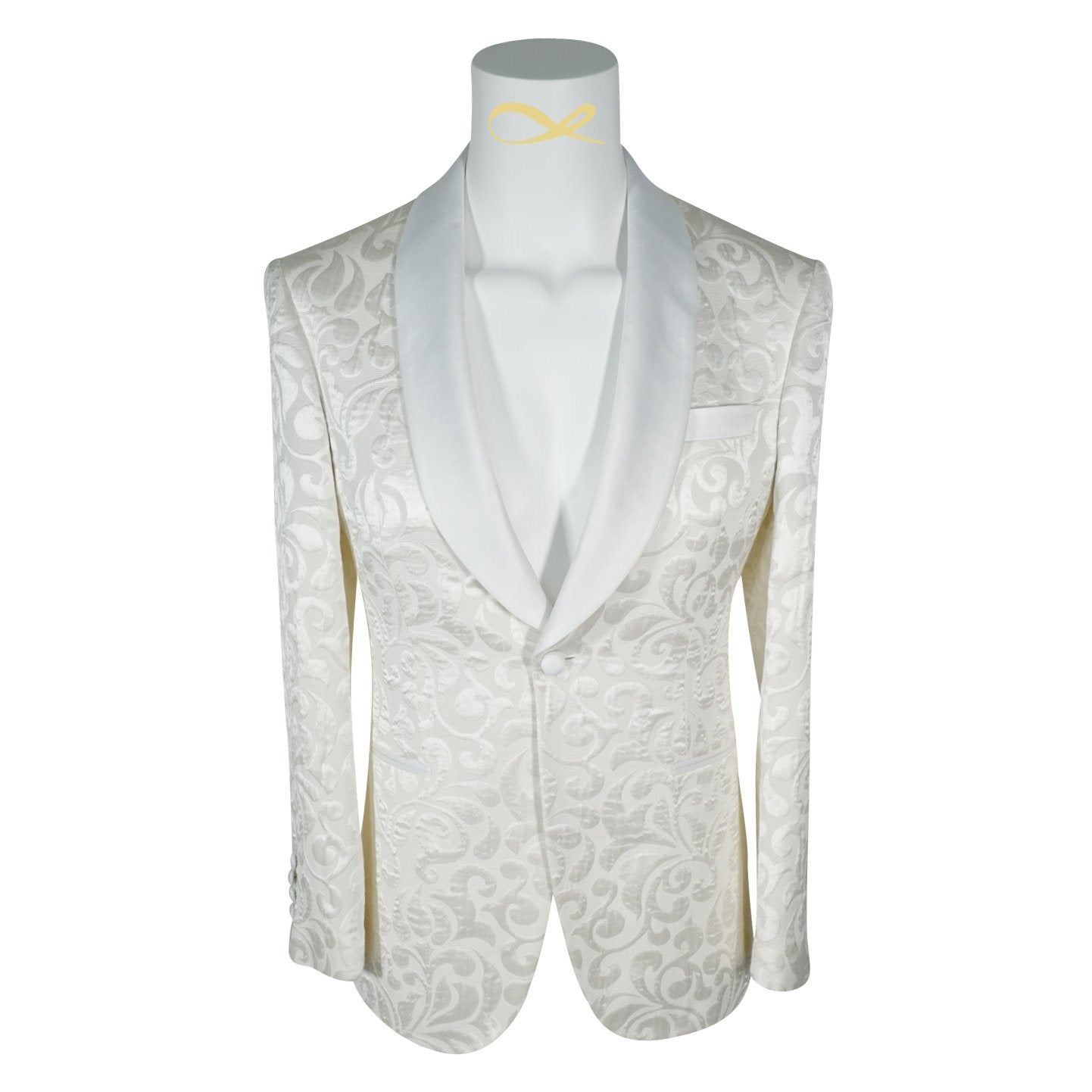 Vanilla Paisley Dinner Jacket-5
