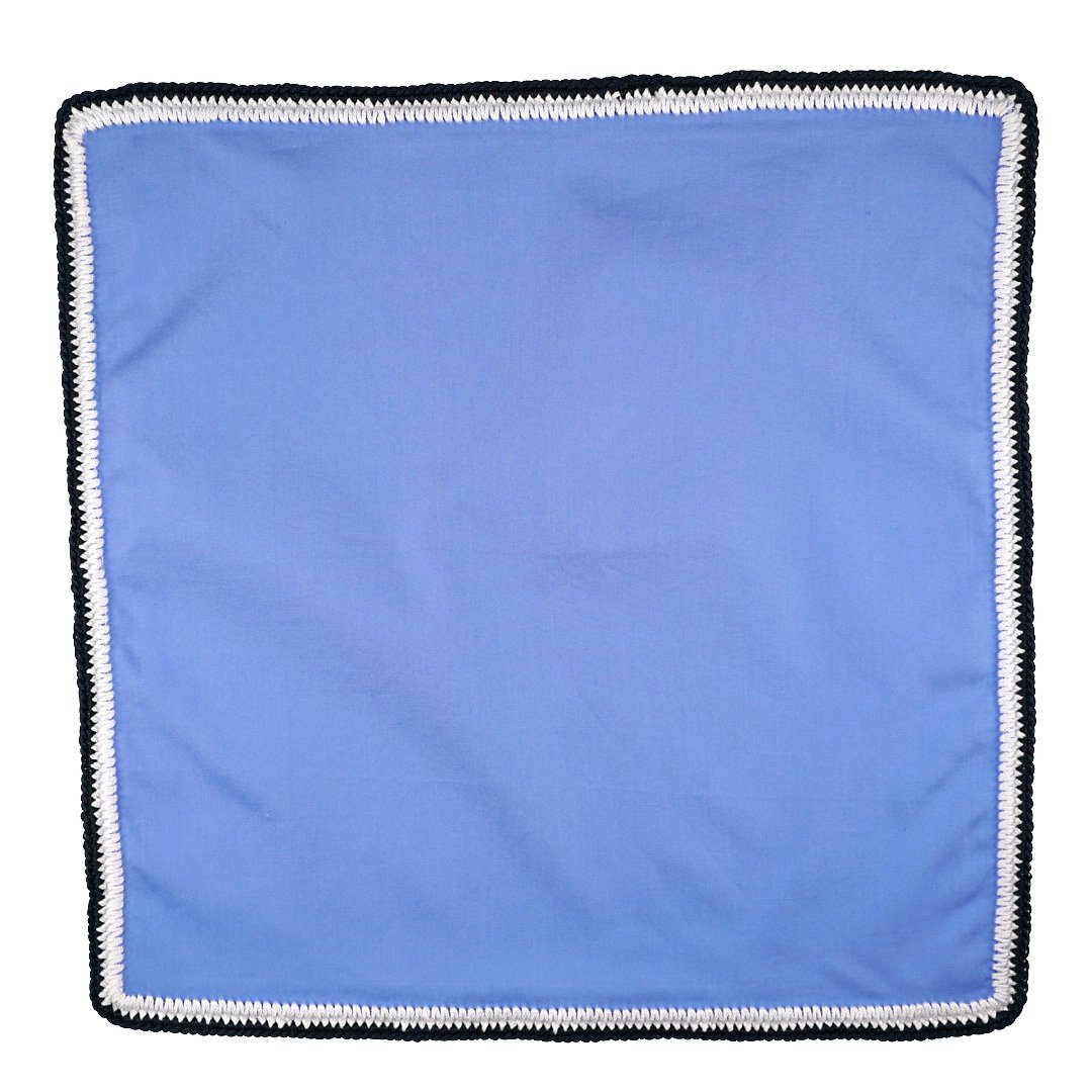 Mediterranea Blu with White and Navy Blue Flake Signature Border-2