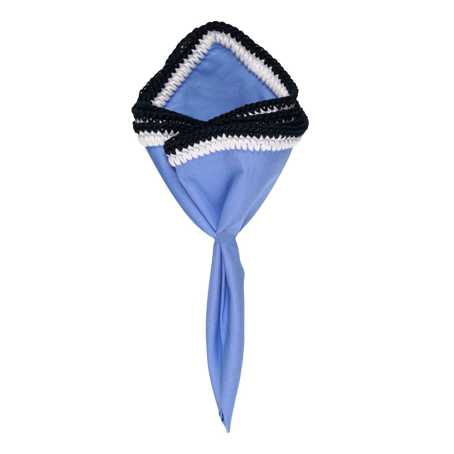 Mediterranea Blu with White and Navy Blue Flake Signature Border-1