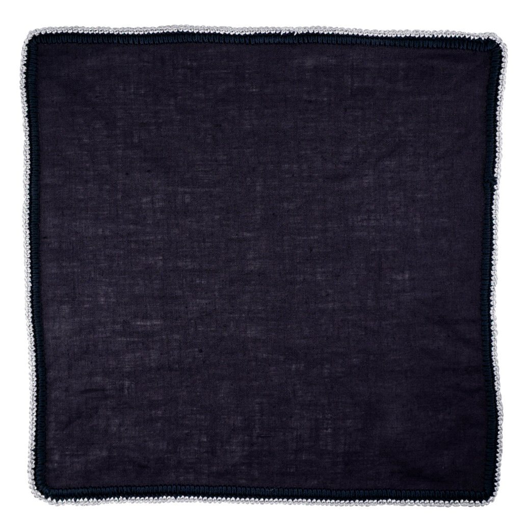 Navy Scuro with Navy and Silver Diamond Flake Signature Border-2