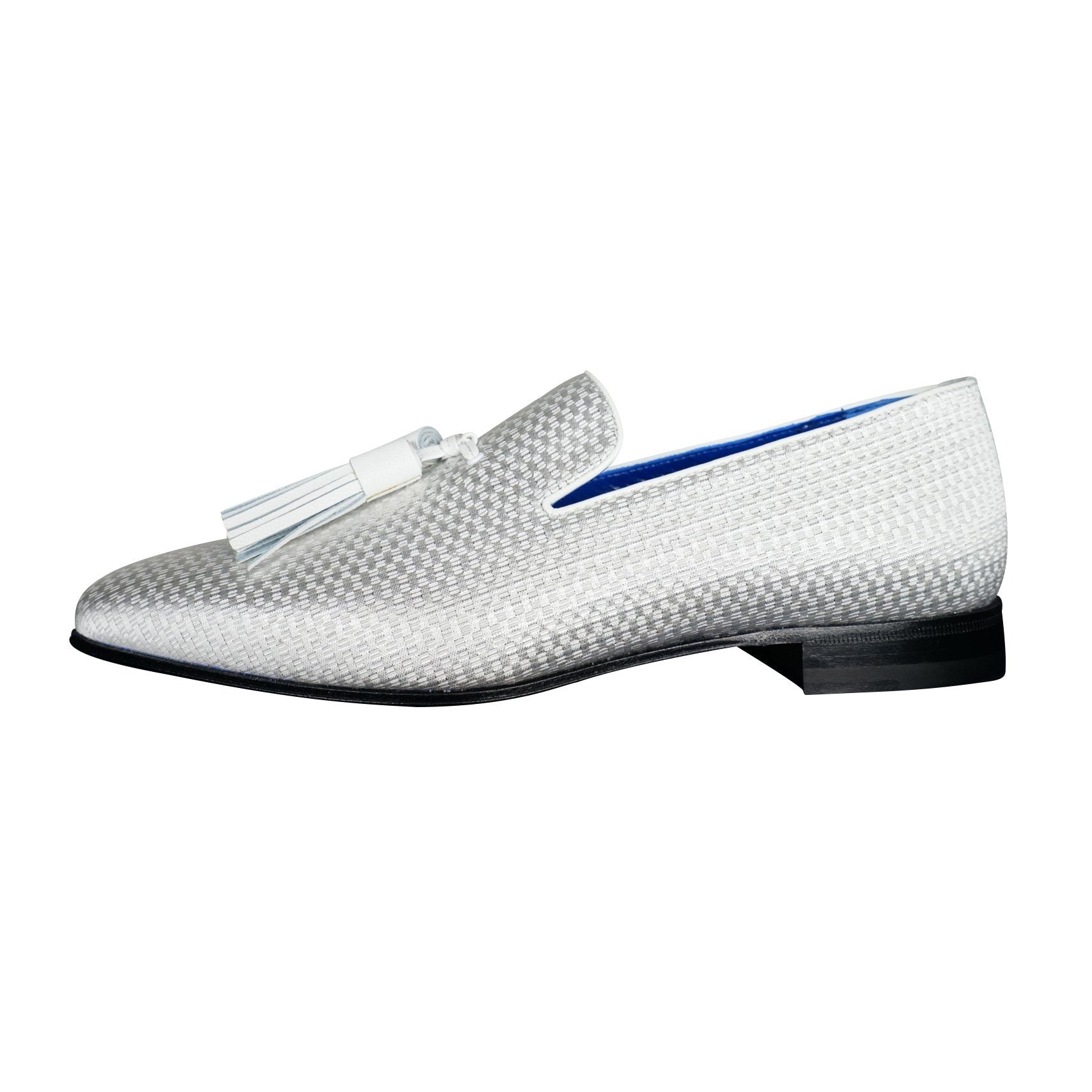 Silver Diamante Tassel Loafer-6