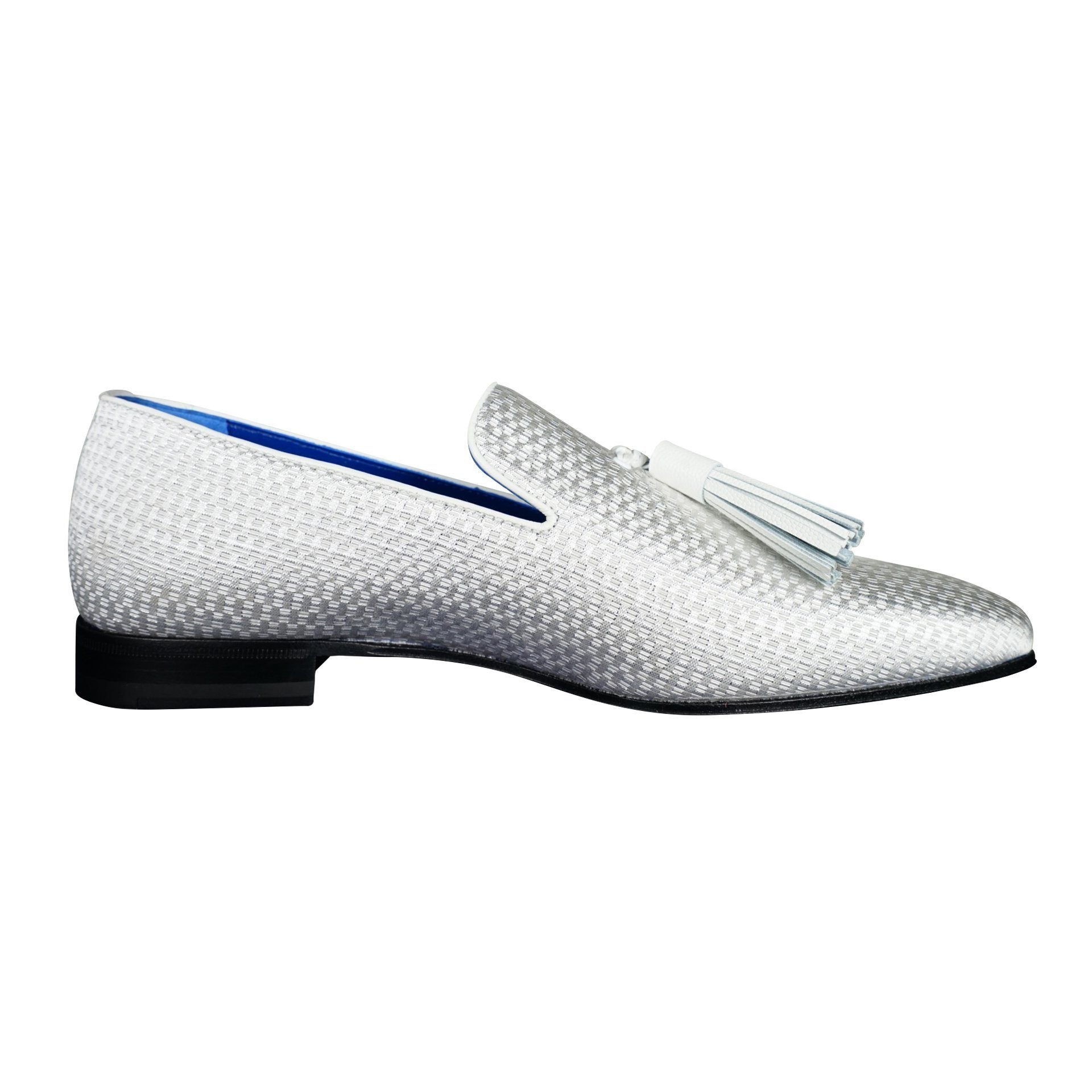Silver Diamante Tassel Loafer-7