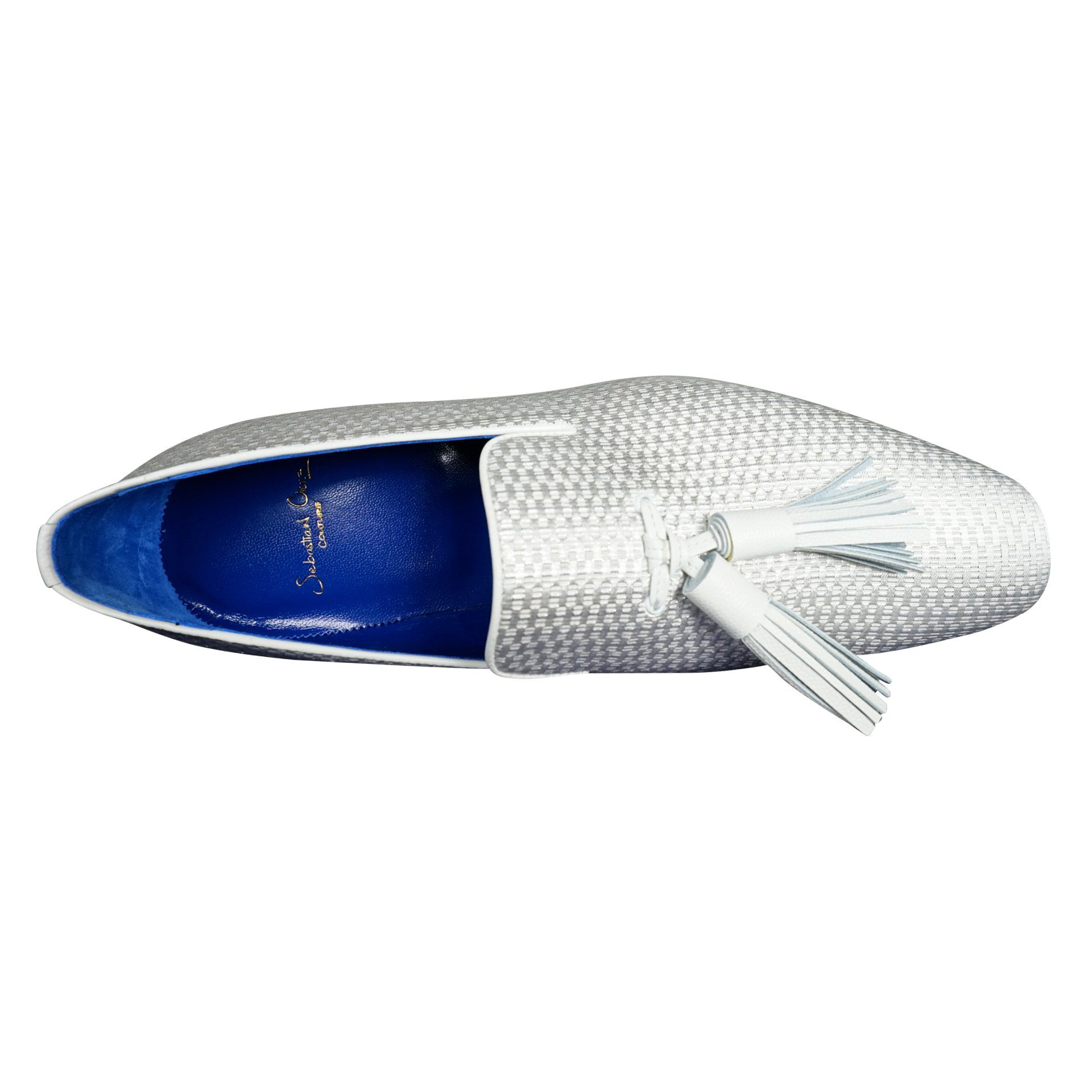 Silver Diamante Tassel Loafer-8