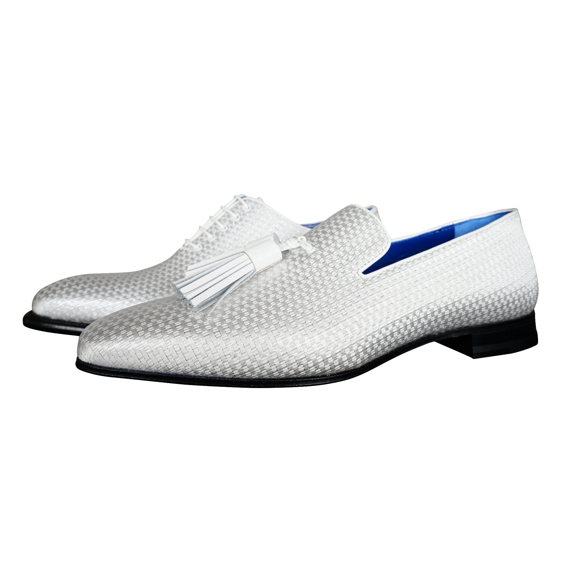 Silver Diamante Tassel Loafer-10