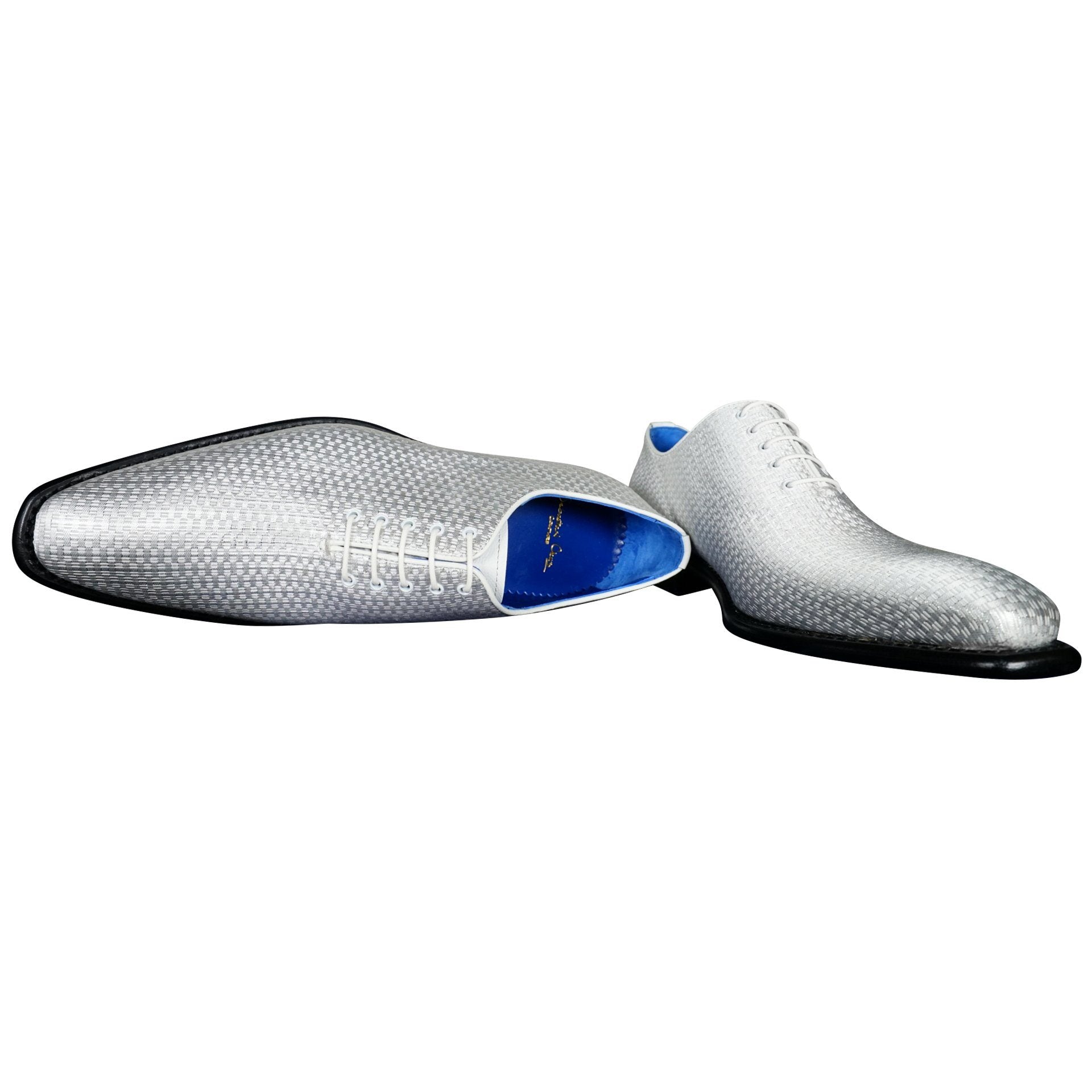 Silver Diamante Lace Ups-5