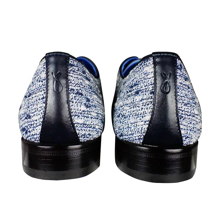 Cobalt Tweed Legare Lace Ups-8