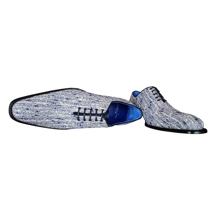 Cobalt Tweed Legare Lace Ups-4