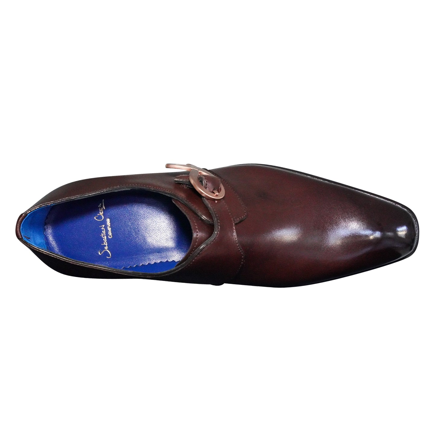 Cacao With Rose Gold Hardware Monk Strap-6