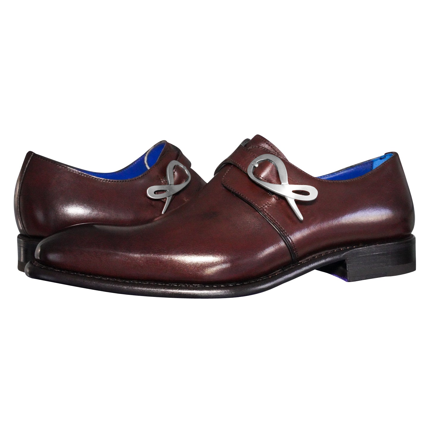 Cacao With Silver Hardware Monk Strap-4