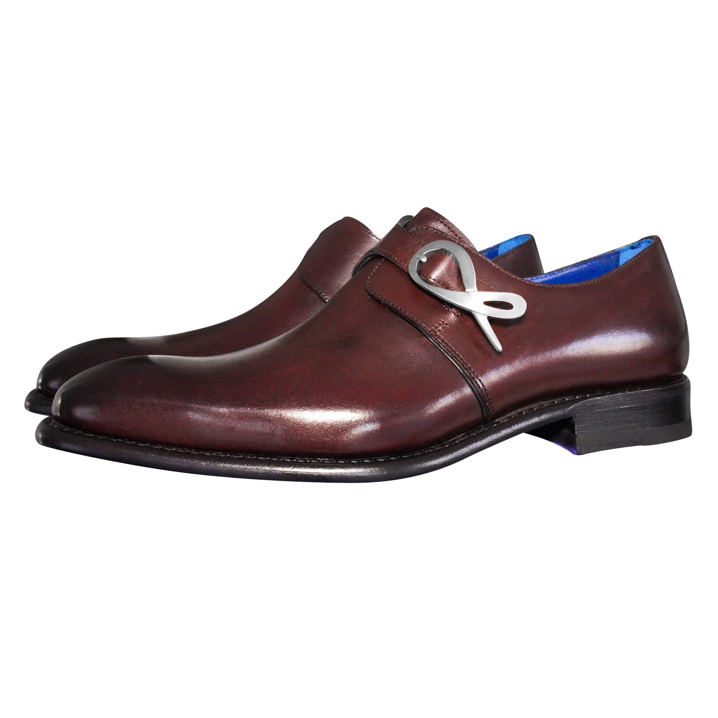 Cacao With Silver Hardware Monk Strap-3