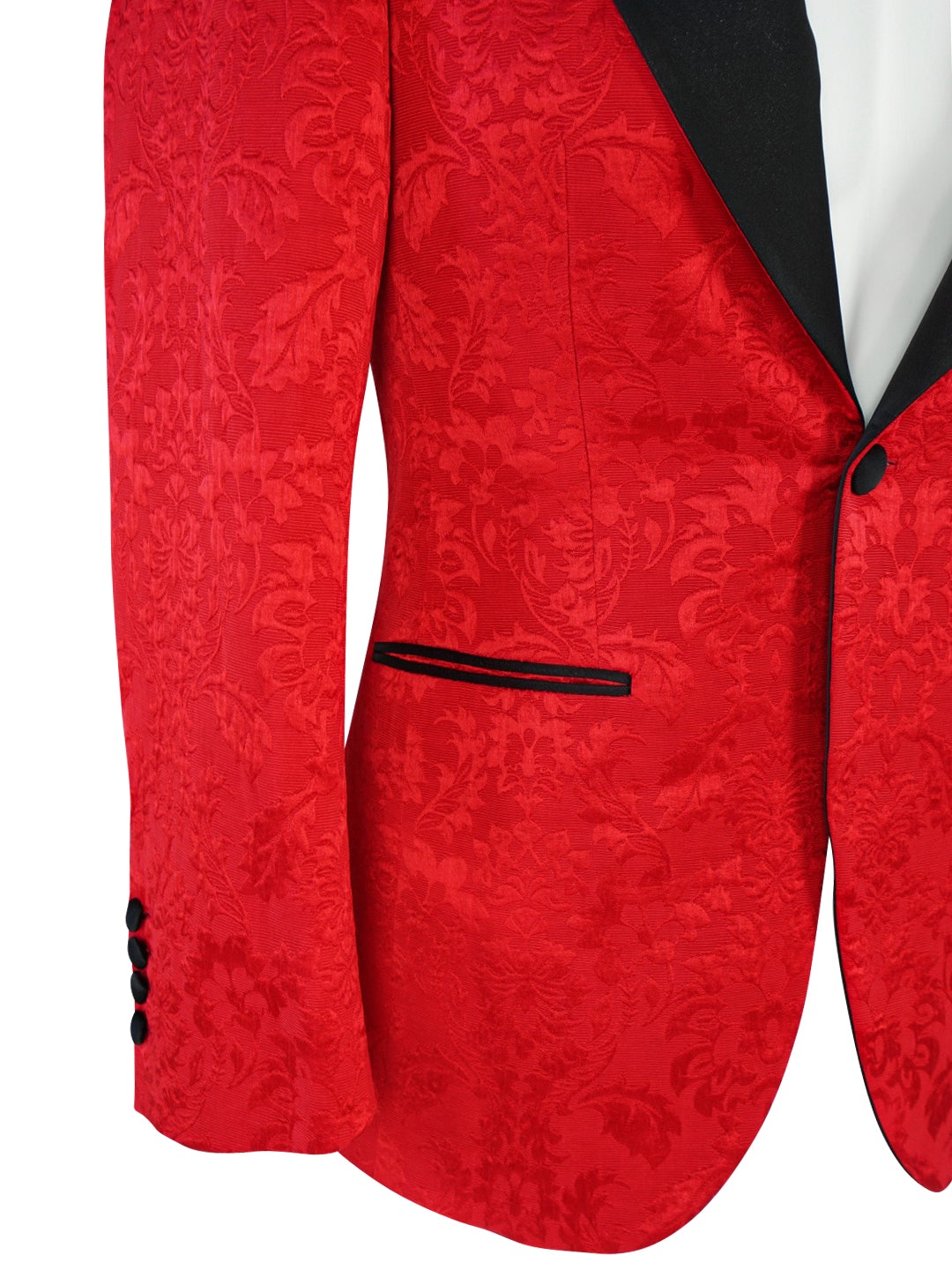 Red & Black Fiore Jacket-6