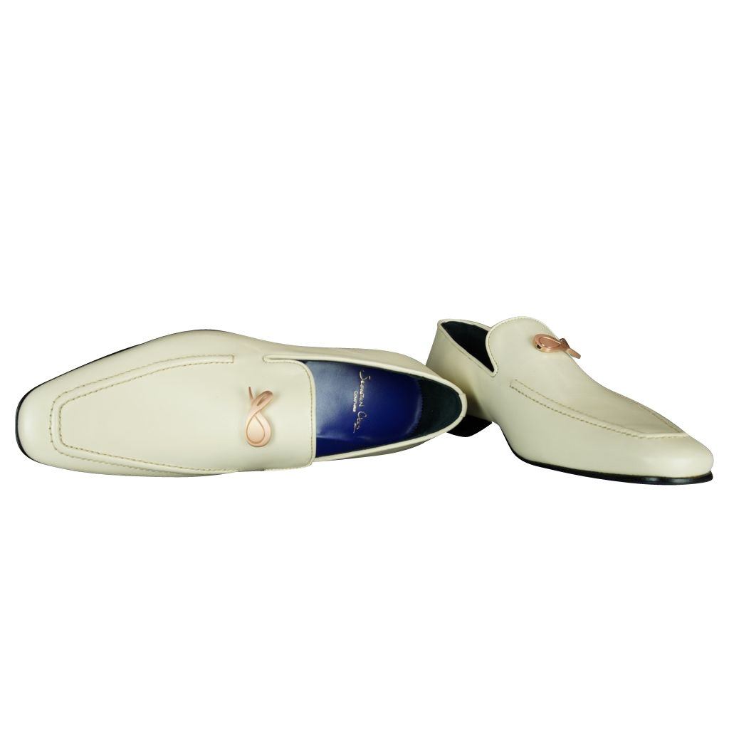 Classica Mascarpone With Rose Gold Hardware Leather Loafers-5