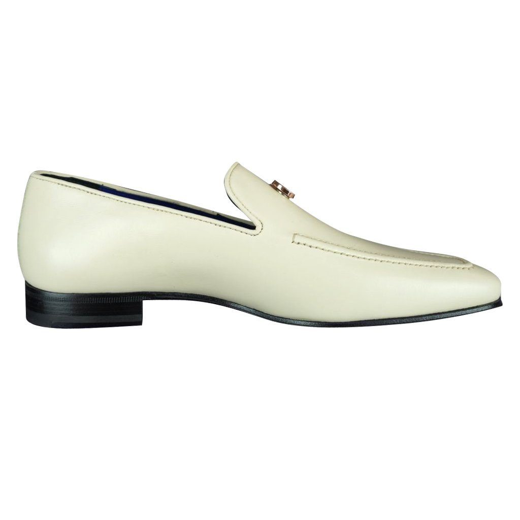 Classica Mascarpone With Rose Gold Hardware Leather Loafers-8