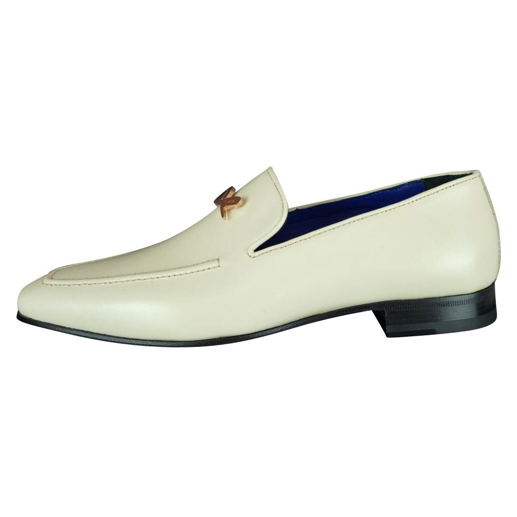 Classica Mascarpone With Rose Gold Hardware Leather Loafers @ The Vault-6