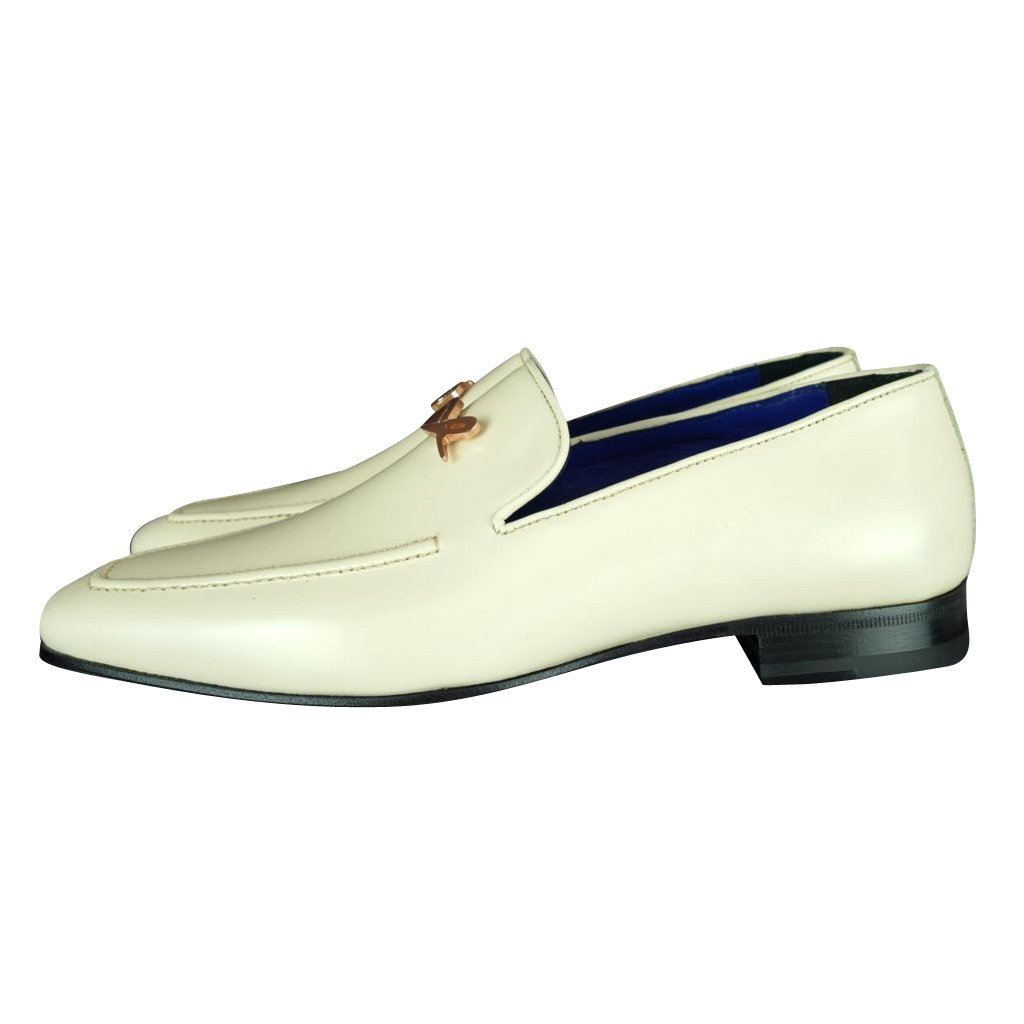 Classica Mascarpone With Rose Gold Hardware Leather Loafers @ The Vault-4